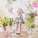 Image 1 of "Poppy" dress cinnamon blue - Teacup Marionette