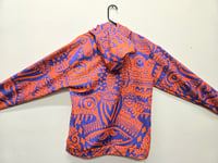 Image 4 of Geometric Realms Hoodie Purple And Orange
