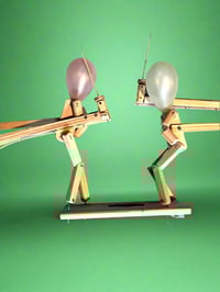 Image 2 of Fencing Style Block’em Pop’em WoodBots