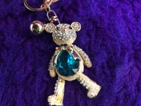 Image 3 of Rhinestone Bear Keychain