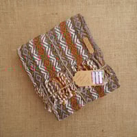 Image 2 of Handwoven Wool Scarf (Tangerine)