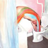Rainbow Toilet (print)