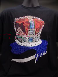 Image 11 of Blue Crown T shirt full bling