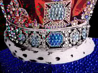 Image 9 of Blue Crown T shirt full bling