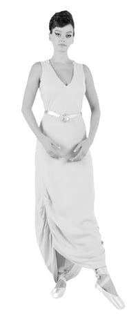 Image 4 of andromeda dress in ash brown