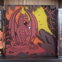Image 2 of Fiery Dragon Shadow Box - For Fantasy Lovers