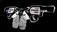 Image 9 of Double Pistols T shirt and metal studs