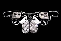 Image 7 of Double Pistols T shirt and metal studs