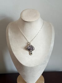 Image 3 of Lepidolite & Fluorite Mushroom