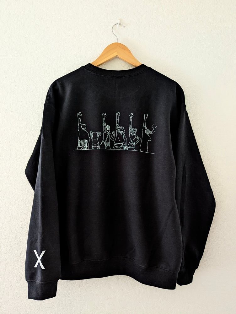 Image of One Piece | Straw Hat Crew | Arabasta | Unisex Crewneck Sweatshirt | Black