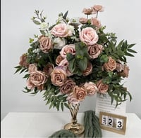 Dusky Pink & Foliage Centrepieces 