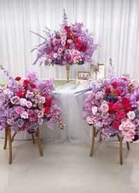 Pink & Purple Centerpieces 