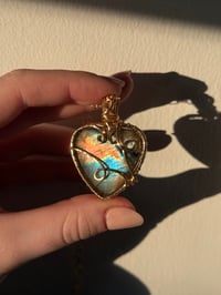 Image 2 of Labradorite Heart