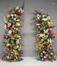 Summer Floral Pillars