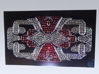 Image 14 of Art Deco Ruby and White Diamond Brooch (style A)