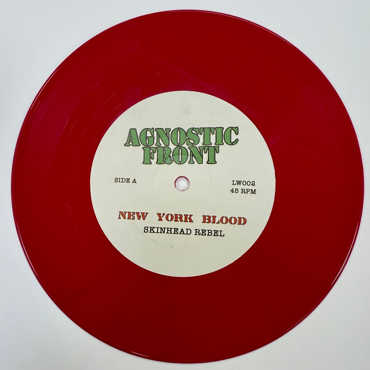 Agnostic Front/Murphy's Law-New York Blood 7” Red Vinyl Generation