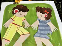 Image 2 of In A Field - Original Collage