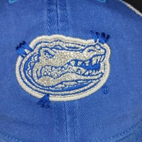 Image 2 of  Top Of The World Florida Gators Hat Cap Womans Adjustable Distressed Blue New