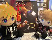 Sora and Roxas A4 Glitter Print