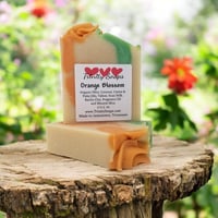 Orange Blossom Goat Milk & Tallow Soap Bar, Homemade Organic Oil, Artisan Handmade Cold Process