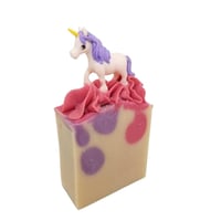 Image 3 of Unicorn or Pegasus Goat Milk & Tallow Soap Bar, Homemade Organic Oil, Artisan Handmade Cold Process