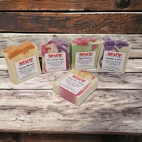 Image 1 of 5 bars, FLORAL Goat Milk & Tallow Soap Bar, 