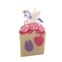 Image 4 of Unicorn or Pegasus Goat Milk & Tallow Soap Bar, Homemade Organic Oil, Artisan Handmade Cold Process