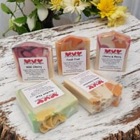 Image 1 of 5 Assorted Goat Milk & Tallow Soap Bars, Fruit Scents, Randomly Selected