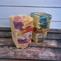 Image 2 of 5 bars, FLORAL Goat Milk & Tallow Soap Bar, 