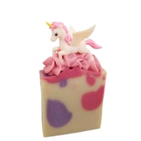 Image 5 of Unicorn or Pegasus Goat Milk & Tallow Soap Bar, Homemade Organic Oil, Artisan Handmade Cold Process