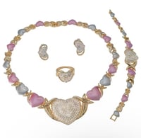 Image 3 of Multicolor Love XOX Jewelry Set 