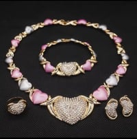Image 5 of Multicolor Love XOX Jewelry Set 