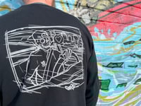 Image 2 of Find Your Lane black long sleeve T-shirt 