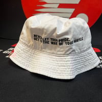Image 2 of White/Black “ 1972 “ bucket hat