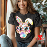 "Bubblegum Bunny" Graphic T-Shirt - Cute & Playful Design