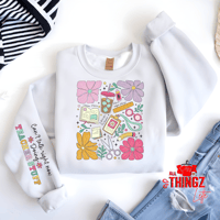 Teacher Essentials  Graphic Sweatshirt - Perfect for Educators