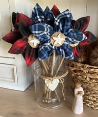Image 1 of Memory Flowers custom created from a beautiful soft flanelette shirts