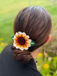 Image 10 of Sunflower big hair barrettes 