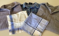 Image 2 of Memory Flowers custom created from a beautiful shirts and hankies