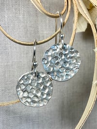 Image 1 of Argentium silver earrings. 
