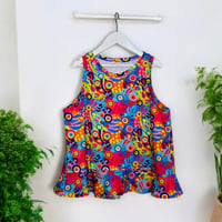 Image 2 of Ladies Flounce Hem Top