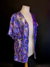 Electric bloom Open Front Shirt