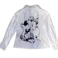 Image 2 of always, love button shirt