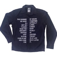 Image 1 of please linger button shirt (charcoal) 