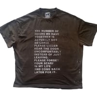 Image 1 of please linger tee (brown)