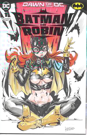 Image of * NEW * Batgirl Blank Cover sketch // Kentoo 