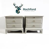 Image 1 of STAG Minstrel Bedside Cabinets With Pullout Table 