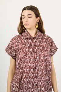 Image 1 of CAMICIA MESSICO ORIENT MARRONE