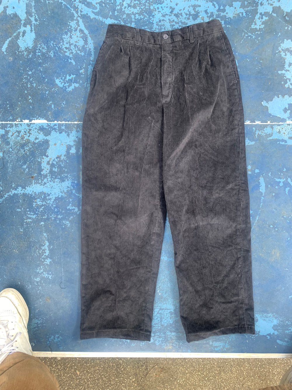 Black corduroy