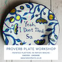 Image 1 of Proverb Plate Workshop